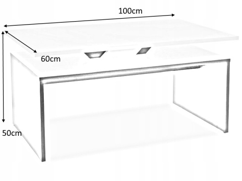 SIGNAL ŁAWA LOVA BIAŁY MAT / CZARNY MAT PŁYTA LAMINOWANA 100X60X50 SIGNAL ŁAWA LOVA BIAŁY MAT / CZARNY MAT PŁYTA LAMINOWANA 100X60X50
