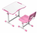 Fun Desk BIURKO+KRZESEŁKO regulowane Sole II Pink-s