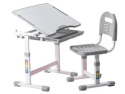Fun Desk BIURKO+KRZESŁO regulowane SOLE GREY SZARY Fun Desk BIURKO+KRZESŁO regulowane SOLE GREY SZARY