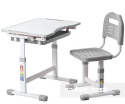 Fun Desk BIURKO+KRZESŁO regulowane SOLE GREY SZARY Fun Desk BIURKO+KRZESŁO regulowane SOLE GREY SZARY