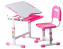Fun Desk BIURKO+KRZESŁO z szufladą regulowane SOLE PINK Dziewczynki Fun Desk BIURKO+KRZESŁO z szufladą regulowane SOLE PINK Dziewczynki