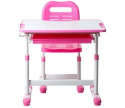 Fun Desk BIURKO+KRZESŁO z szufladą regulowane SOLE PINK Dziewczynki Fun Desk BIURKO+KRZESŁO z szufladą regulowane SOLE PINK Dziewczynki