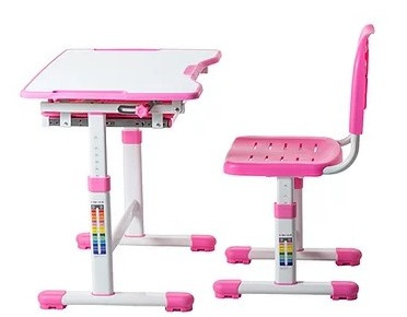 Fun Desk BIURKO+KRZESŁO z szufladą regulowane SOLE PINK Dziewczynki Fun Desk BIURKO+KRZESŁO z szufladą regulowane SOLE PINK Dziewczynki