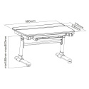 Fun Desk Biurko z szufladą regulowane Carezza Pink Różowe dla dziewczynki Fun Desk Biurko z szufladą regulowane Carezza Pink Różowe dla dziewczynki