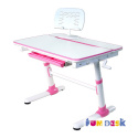 Fun Desk Biurko z szufladą regulowane Carezza Pink Różowe dla dziewczynki Fun Desk Biurko z szufladą regulowane Carezza Pink Różowe dla dziewczynki