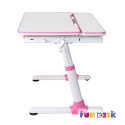 Fun Desk Biurko z szufladą regulowane Carezza Pink Różowe dla dziewczynki