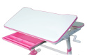 Fun Desk Biurko z szufladą regulowane Carezza Pink Różowe dla dziewczynki