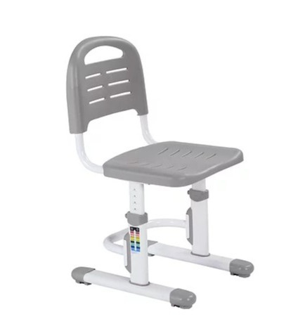 Fun Desk Botero Grey - Biurko z krzesełkiem dla dzieci lampa i stojak na książki zestaw - Szary/Biały Fun Desk Botero Grey - Biurko z krzesełkiem dla dzieci lampa i stojak na książki zestaw - Szary/Biały