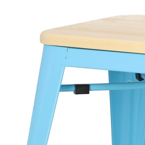 D2.DESIGN Stołek Paris Wood nieb. sosna naturalna D2.DESIGN Stołek Paris Wood nieb. sosna naturalna