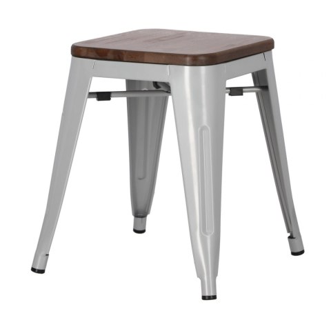 D2.DESIGN Stołek Paris Wood szary sosna orzech D2.DESIGN Stołek Paris Wood szary sosna orzech