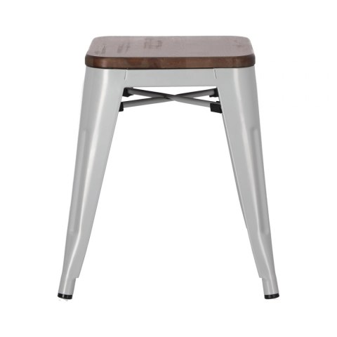 D2.DESIGN Stołek Paris Wood szary sosna orzech D2.DESIGN Stołek Paris Wood szary sosna orzech