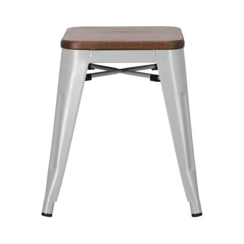 D2.DESIGN Stołek Paris Wood szary sosna orzech D2.DESIGN Stołek Paris Wood szary sosna orzech