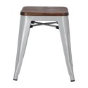 D2.DESIGN Stołek Paris Wood szary sosna szczotkowa D2.DESIGN Stołek Paris Wood szary sosna szczotkowa