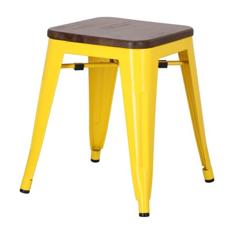 D2.DESIGN Stołek Paris Wood żółty sosna orzech D2.DESIGN Stołek Paris Wood żółty sosna orzech