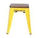 D2.DESIGN Stołek Paris Wood żółty sosna orzech D2.DESIGN Stołek Paris Wood żółty sosna orzech