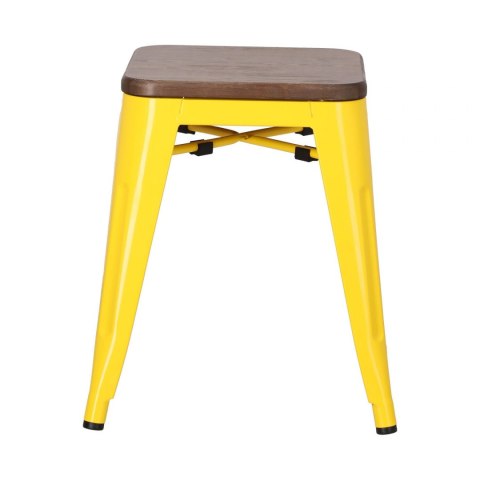 D2.DESIGN Stołek Paris Wood żółty sosna orzech D2.DESIGN Stołek Paris Wood żółty sosna orzech