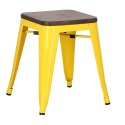 D2.DESIGN Stołek Paris Wood żółty sosna orzech D2.DESIGN Stołek Paris Wood żółty sosna orzech