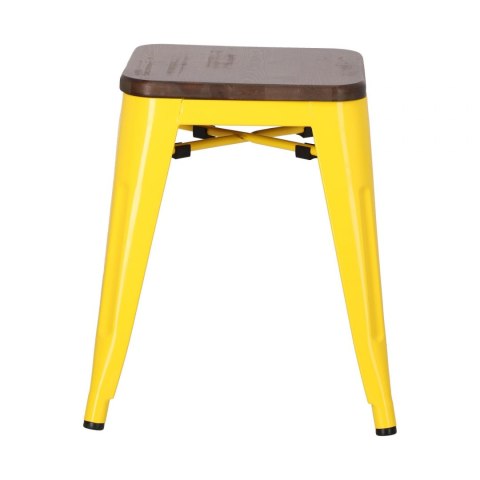 D2.DESIGN Stołek Paris Wood żółty sosna orzech D2.DESIGN Stołek Paris Wood żółty sosna orzech
