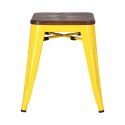 D2.DESIGN Stołek Paris Wood żółty sosna szczotkowa D2.DESIGN Stołek Paris Wood żółty sosna szczotkowa