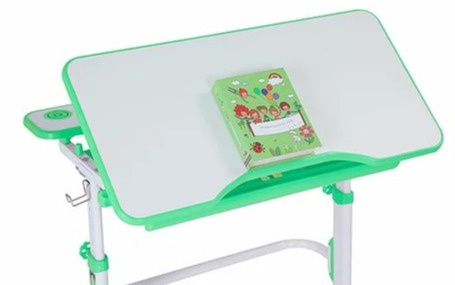 Fun Desk Freessia Green - Regulowane biurko Cubby Biały/Zielony Fun Desk Freessia Green - Regulowane biurko Cubby Biały/Zielony