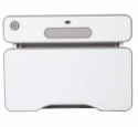Fun Desk Fressia Grey z lampką - Regulowane biurko z szufladą Cubby Biały/Szary Fun Desk Fressia Grey z lampką - Regulowane biurko z szufladą Cubby Biały/Szary