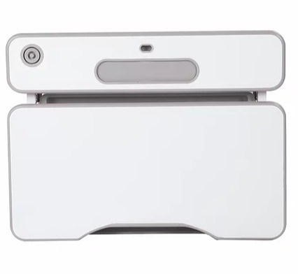 Fun Desk Fressia Grey z lampką - Regulowane biurko z szufladą Cubby Biały/Szary Fun Desk Fressia Grey z lampką - Regulowane biurko z szufladą Cubby Biały/Szary