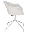 Intesi Krzesło Fotel obrotowe Roundy Light Grey szary jasny tworzywo metal z podłokietnikami Intesi Krzesło Fotel obrotowe Roundy Light Grey szary jasny tworzywo metal z podłokietnikami