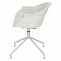 Intesi Krzesło Fotel obrotowe Roundy Light Grey szary jasny tworzywo metal z podłokietnikami Intesi Krzesło Fotel obrotowe Roundy Light Grey szary jasny tworzywo metal z podłokietnikami