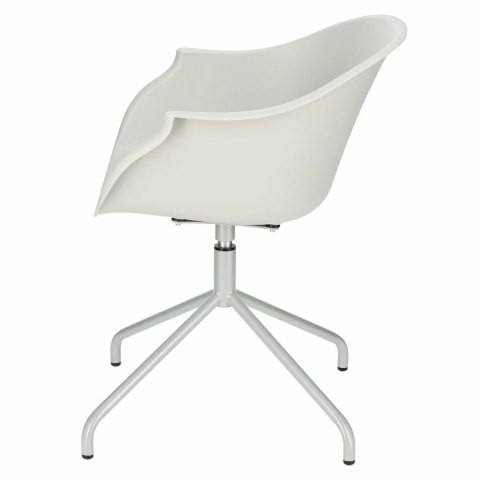 Intesi Krzesło Fotel obrotowe Roundy Light Grey szary jasny tworzywo metal z podłokietnikami Intesi Krzesło Fotel obrotowe Roundy Light Grey szary jasny tworzywo metal z podłokietnikami