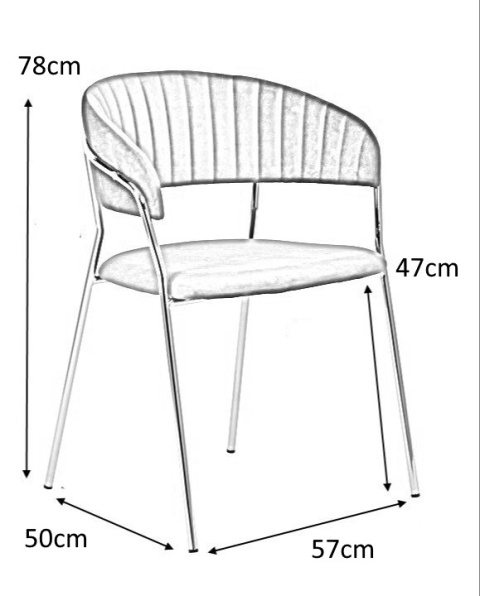 KRZESŁO TAPICEROWANE MARGO CZARNE - welur podstawa ZŁOTA metalowa King Home KRZESŁO TAPICEROWANE MARGO CZARNE - welur podstawa ZŁOTA metalowa King Home