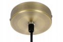 King Home Lampa wisząca GLOBE 20 LED antyczne złoto - szczotkowany metal kulisty klosz akryl mleczny