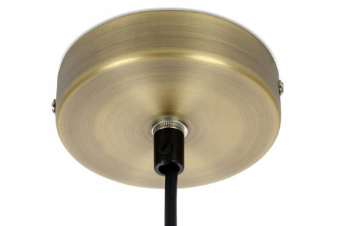 King Home Lampa wisząca GLOBE 20 LED antyczne złoto - szczotkowany metal kulisty klosz akryl mleczny King Home Lampa wisząca GLOBE 20 LED antyczne złoto - szczotkowany metal kulisty klosz akryl mleczny