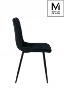 KRZESŁO PIKOWANE CARLO TAPICERKA WELUR - CZARNA nogi metal Modesto Design MODESTO KRZESŁO PIKOWANE CARLO TAPICERKA WELUR - CZARNA nogi metal Modesto Design MODESTO