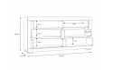 Meble Forte SNOW SNWK26-C50 Komoda szuflady Biały mat Meble Forte SNOW SNWK26-C50 Komoda szuflady Biały mat