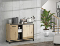 Meble Forte TRONDHEIM TDHK232L-C773 Komoda L Dąb Artisan/Dąb czarny Meble Forte TRONDHEIM TDHK232L-C773 Komoda L Dąb Artisan/Dąb czarny