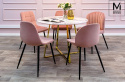 KRZESŁO RANGO Modesto Design MODESTO RÓŻOWE - WELUR NOGI metal CZARNY KRZESŁO RANGO Modesto Design MODESTO RÓŻOWE - WELUR NOGI metal CZARNY