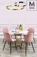 KRZESŁO RANGO Modesto Design MODESTO RÓŻOWE - WELUR NOGI metal CZARNY KRZESŁO RANGO Modesto Design MODESTO RÓŻOWE - WELUR NOGI metal CZARNY