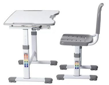 Fun Desk ZESTAW REGULOWANE BIURKO Z KRZESEŁKIEM SOLE II GREY Fun Desk ZESTAW REGULOWANE BIURKO Z KRZESEŁKIEM SOLE II GREY