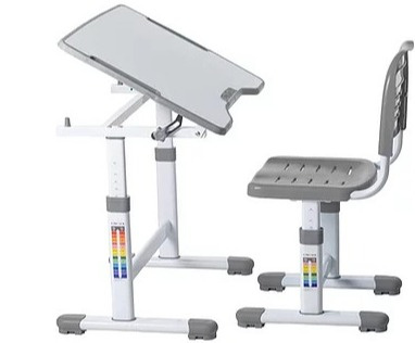 Fun Desk ZESTAW REGULOWANE BIURKO Z KRZESEŁKIEM SOLE II GREY Fun Desk ZESTAW REGULOWANE BIURKO Z KRZESEŁKIEM SOLE II GREY