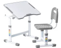 Fun Desk ZESTAW REGULOWANE BIURKO Z KRZESEŁKIEM SOLE II GREY Fun Desk ZESTAW REGULOWANE BIURKO Z KRZESEŁKIEM SOLE II GREY