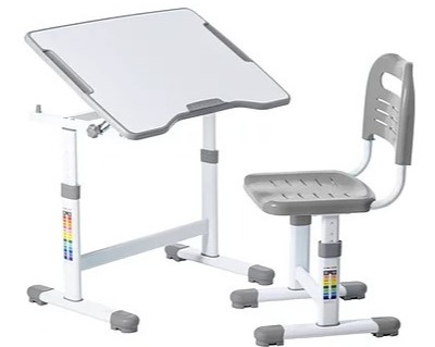 Fun Desk ZESTAW REGULOWANE BIURKO Z KRZESEŁKIEM SOLE II GREY Fun Desk ZESTAW REGULOWANE BIURKO Z KRZESEŁKIEM SOLE II GREY