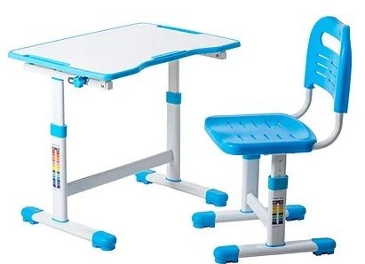Fun Desk ZESTAW REGULOWANE BIURKO Z KRZESEŁKIEM SOLE II BLUE Fun Desk ZESTAW REGULOWANE BIURKO Z KRZESEŁKIEM SOLE II BLUE
