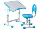 Fun Desk ZESTAW REGULOWANE BIURKO Z KRZESEŁKIEM SOLE II BLUE Fun Desk ZESTAW REGULOWANE BIURKO Z KRZESEŁKIEM SOLE II BLUE