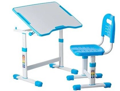 Fun Desk ZESTAW REGULOWANE BIURKO Z KRZESEŁKIEM SOLE II BLUE Fun Desk ZESTAW REGULOWANE BIURKO Z KRZESEŁKIEM SOLE II BLUE