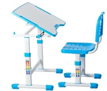 Fun Desk ZESTAW REGULOWANE BIURKO Z KRZESEŁKIEM SOLE II BLUE Fun Desk ZESTAW REGULOWANE BIURKO Z KRZESEŁKIEM SOLE II BLUE