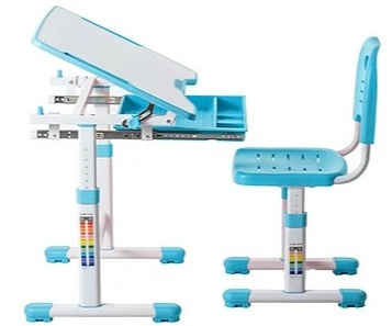 Fun Desk BIURKO+KRZESŁO regulowane SOLE BLUE Biały/Niebieski Fun Desk BIURKO+KRZESŁO regulowane SOLE BLUE Biały/Niebieski