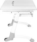 Fun Desk Biurko Amare Grey z szufladą Drawer Grey biały, szary