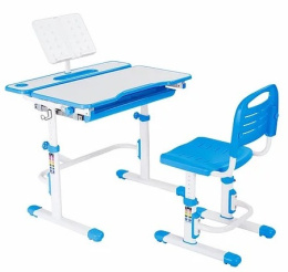 Fun Desk Botero Blue - Biurko z krzesełkiem dla dziecka Niebieski/Biały