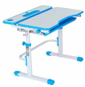 Fun Desk Botero Blue - Biurko z krzesełkiem lampa i stojak na książki - zestaw dla dziecka Niebieski/Biały Fun Desk Botero Blue - Biurko z krzesełkiem lampa i stojak na książki - zestaw dla dziecka Niebieski/Biały