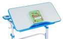 Fun Desk Botero Blue - Biurko z krzesełkiem lampa i stojak na książki - zestaw dla dziecka Niebieski/Biały Fun Desk Botero Blue - Biurko z krzesełkiem lampa i stojak na książki - zestaw dla dziecka Niebieski/Biały